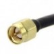 SMA plug to RP-SMA plug RG402 Semi-rigid Cable